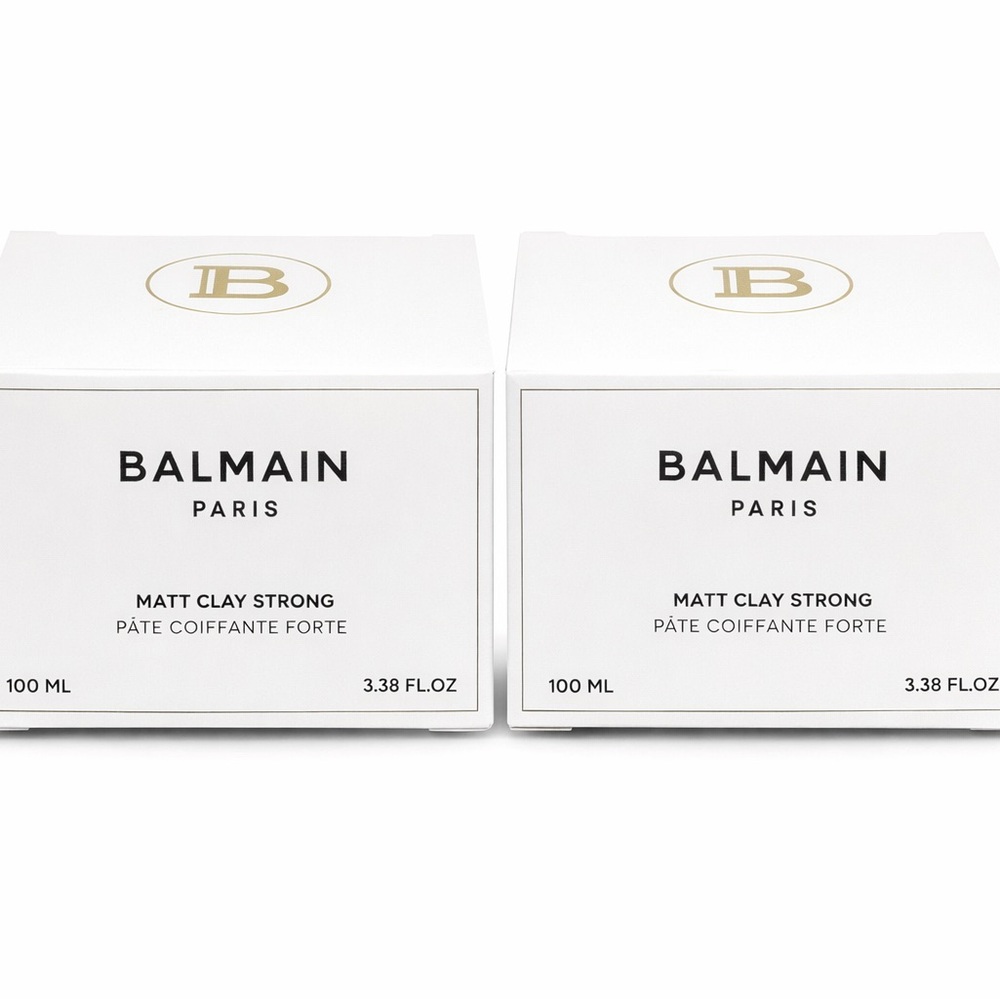 Balmain Matt Clay Strong Hair Care - White